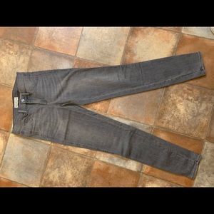 Gap easy leggings jeggings jeans gray 27 long stretchy